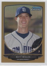 2013 Bowman Prospects Chrome Gold Refractor 36/50 Matt Wisler #BCP42 0p8