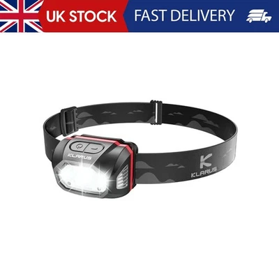 klarus HM1 Head Torch Rechargeable USB C Led Super Bright Headlamp Headtorch ...