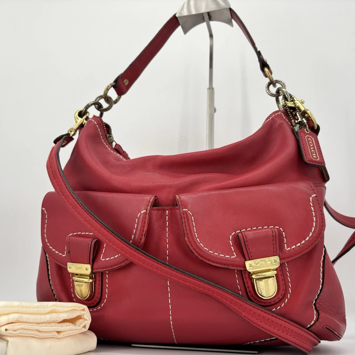 Coach Poppy Shoulder Bag Red Bags & Handbags for Women | eBay