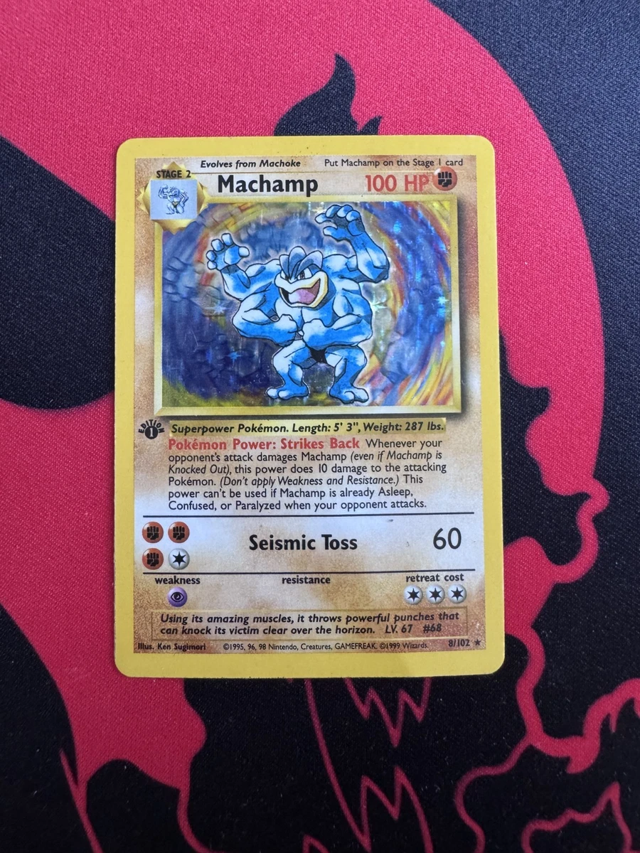 machamp pokemon card ebay Machamp Pokémon TCG Base Set Individual Collectible Card Game Cards for  sale