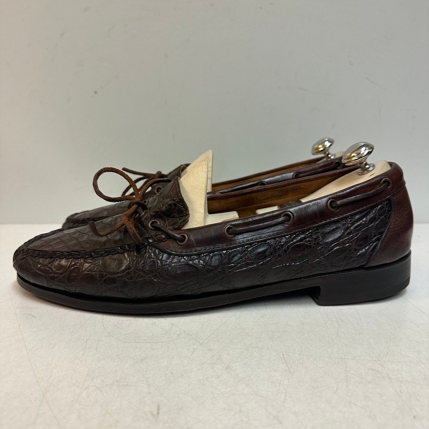 NEW HEELS Rancourt & Co. x Cole Haan Genuine Crocodile Moc  display picture 2