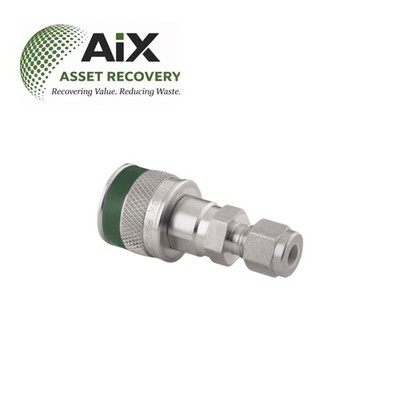 Swagelok SS-QC4-B-400K3 Quick Connect Body 1/4  Tube Fitting Green Key QC4
