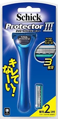 Schick protector three 3-blade holder (with 2 spare blades) Razor Razor