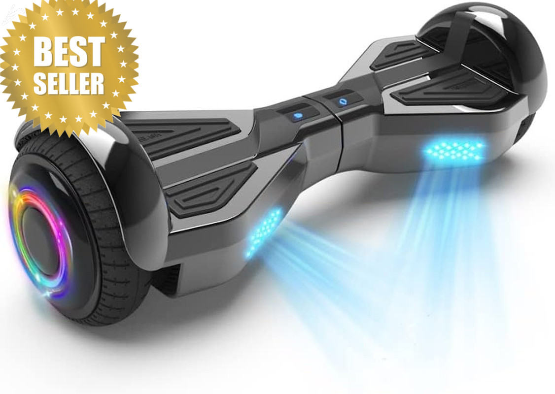 Chrome Black 6.5" W/ Bluetooth Speaker & Led Wheels