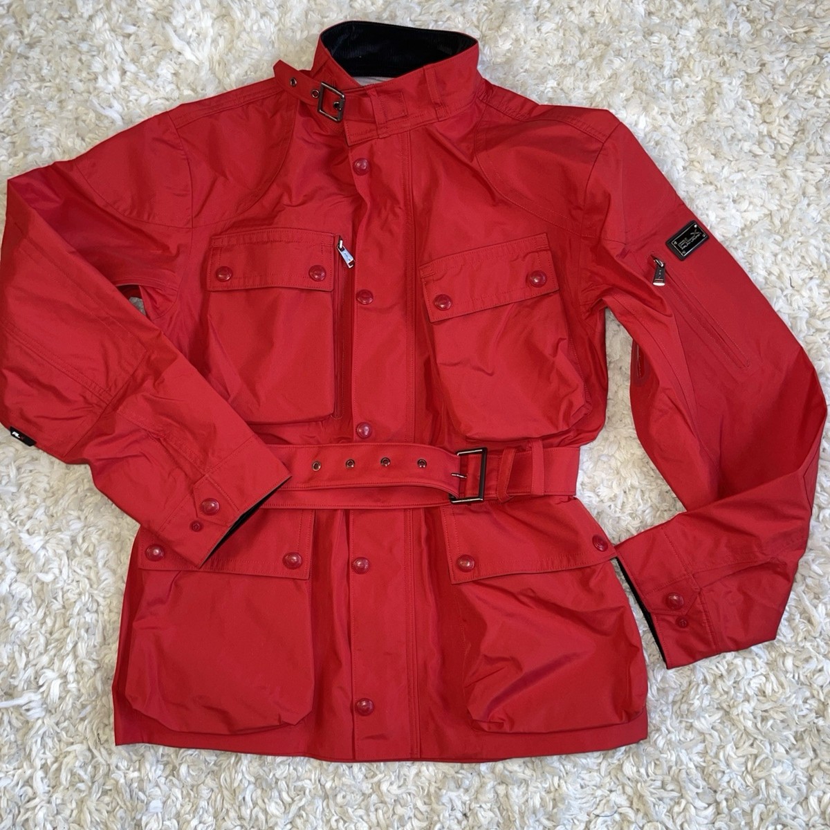 RLX Polo Ralph Lauren Metro Jacket Mens MED Red Barn Chore Rain 