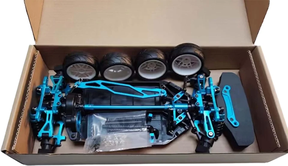 1/10 Alloy Upgrade RC Chassis Tamiya TT02 Frame Kit Shaft Drive Touring Car - Image 3 of 4