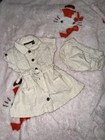 Calvin Klein Jeans Girls 12M Beige 2-Piece Dress & Bloomers Button Belted — photo 1