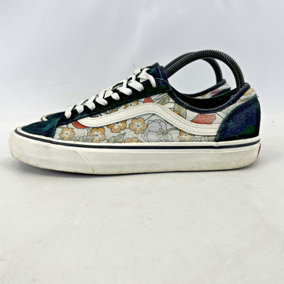 Vans Off the Wall Trainers Floral & Suede Low Top Skate Sneaker UK Größe 5,5