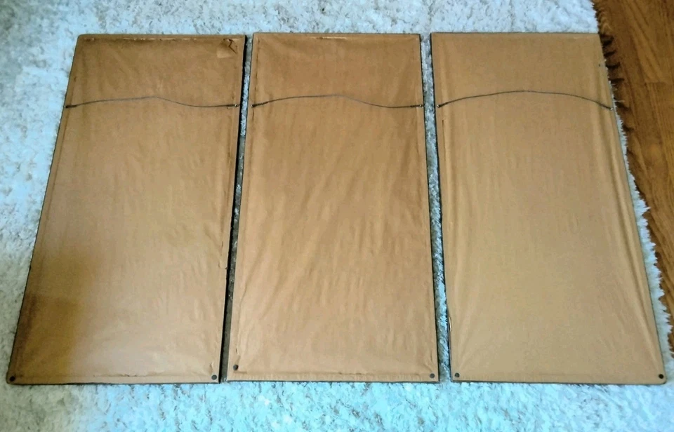 3 grandes paisajes asiáticos de colección de seda/tela mate enmarcados para mujeres cada uno 38"x19" Foto 2 de 4