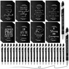 Qilery 64 Pcs Christian Gifts Prayer Journal Bible Verse Notebooks Religious ...