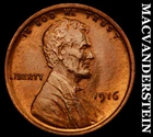 1916 Lincoln Wheat Cent - Choice Gem Brilliant Unc++++  Lustrous  #G9332
