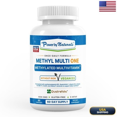 Power By Naturals Methyl Multi One Iron-Free Methylated Multivitamin 5-MTHF