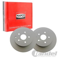 2X Mapco Bremsscheiben 297Mm Voll Hinten Passend FüR Toyota Verso | 25250C