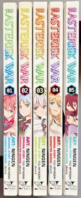 Manga - The Asterisk War - Ningen, Yuu Miyazaki - Band 1/2/3/4/5 - ENGLISCH!