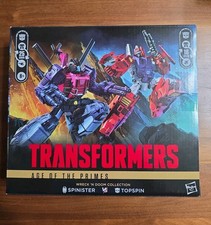 Transformers Age of the Primes Wreck N Doom Spinister vs Topspin 2 Pack New