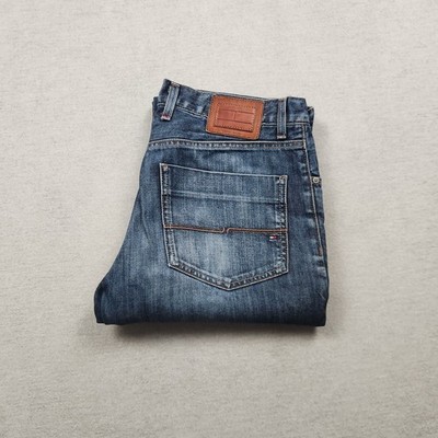 Tommy Hilfiger Mercer Herren Jeans Hose W34 L31 Denim Blau Straight Regular Y2K