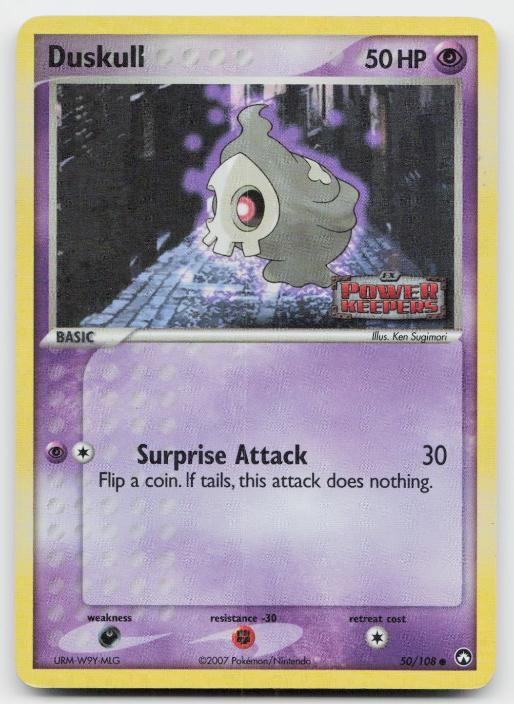 Duskull 50/108 Common Power Keepers Pokemon Reverse Holo Near Mint