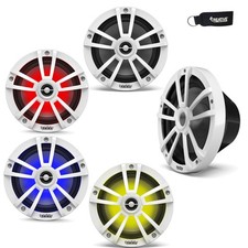 Infinity 622MLW Marine 6.5" LED Speakers and A 1022MLW 10" White Marine LED Sub