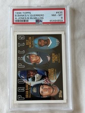 1996 Topps Vladimir Guerrero Andruw Jones RC PSA 8 #435 NM MT HOF