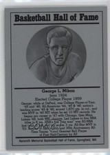 1986-99 Hall of Fame Metallic George Mikan HOF 1u6