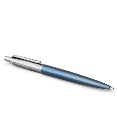 Parker Jotter Ballpoint Pen   Waterloo Blue   Medium Point Blue Ink   Gift Box w