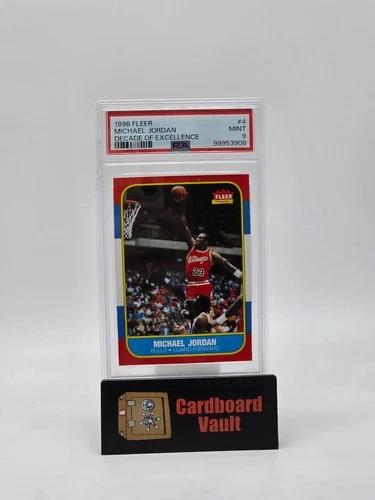 1996 Fleer Michael Jordan Decade Of Excellence #4 PSA 9 99953908