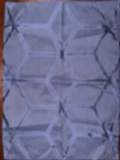 Hotel Collection STANDARD SHAM Cubist Blue Geometric Polyester Cotton Blend