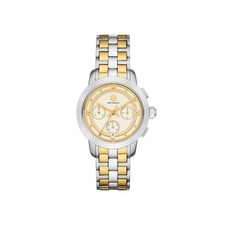 Tory Burch Women's Tory Stainless Steel or Leather Band Watch Two-Tone
