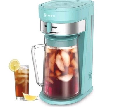UUTIFO Iced Tea Maker Brewer Green w/ Pitcher, Reusable Filter, 4 Min