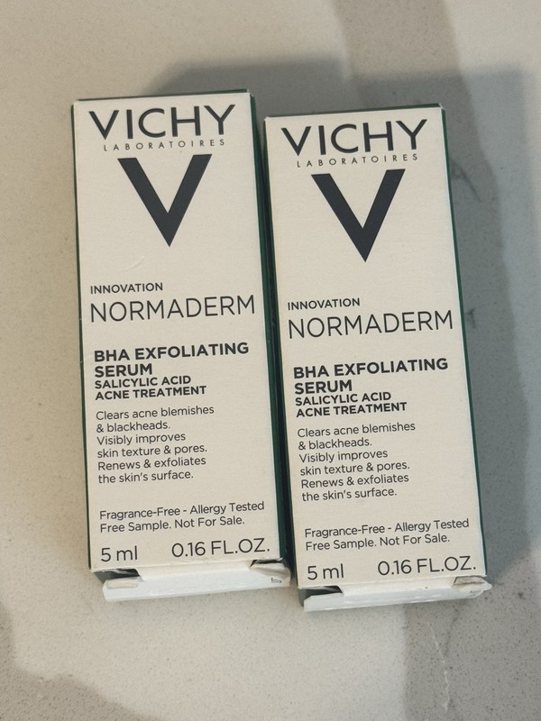 VICHY BHA EXFOLIATING SERUM SALICYLIC ACID ACNE TREATMENT 2pack 5ml each