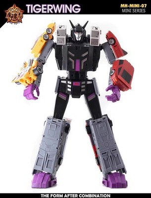 NEW MHZ Toys MINI-07 Tigerwing Menasor Combiner Set of 5 Oversized Version 30cm