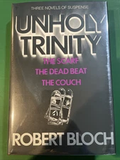 Unholy Trinity Signed By Robert Bloch & Harry Morris Limited 1st Edition 209/250