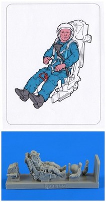 Aires Aerobonus 1/48 Soviet/Russian Su-27 Flanker Fighter Pilot w/ Ejection Seat