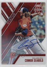 2017 Panini Elite Extra Edition Status Red Die-Cut /75 Connor Seabold Auto 0b5
