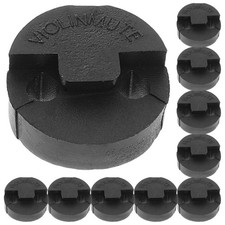 10 PCs Gummi Geigenpraxis Stummschalter Runde Tourte Stil Stummer Geigenpraxis