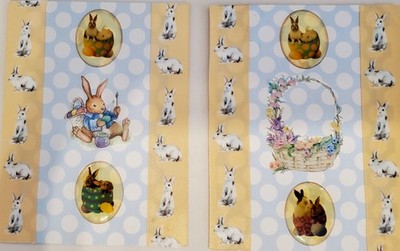 Handmade Greeting Cards -(set of 6) Easter Cards with Messages and Envelopes