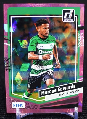 2023 Donruss Cubic Pink Marcus Edwards Soccer Card