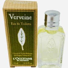 L’Occitane En Provence Verveine Eau de Toilette .33oz Travel Mini New
