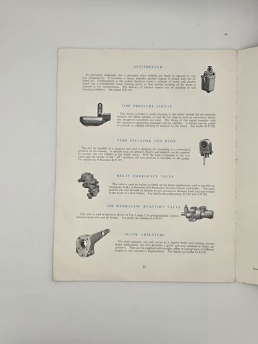 Westinghouse Air Brakes for Road Vehicles Brochure D.P.13 Vintage Transport - Foto 8 di 11