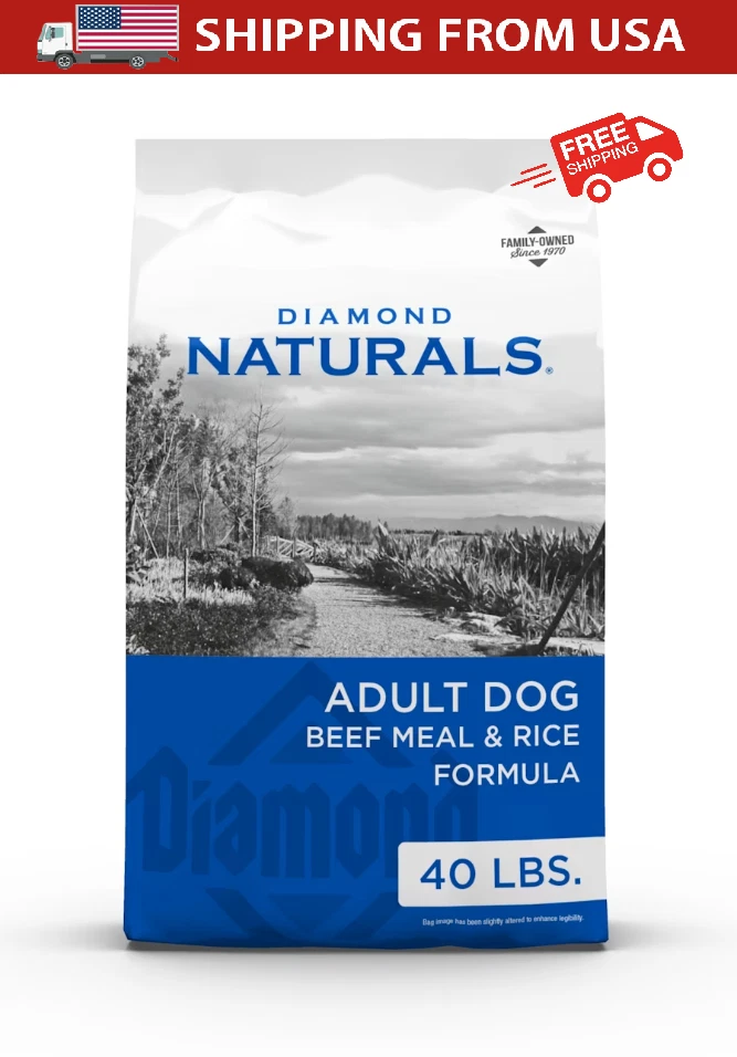 Diamond Naturals Adult Dog Beef Meal & Rice Formula Dry Dog Food 40lb bag