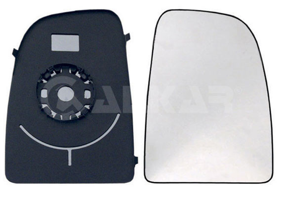ALKAR 6402922 Mirror Glass, outside mirror for ,CITROËN,FIAT,PEUGEOT