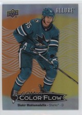 2024-25 Upper Deck Allure Color Flow Orange Yellow Shakir Mukhamadullin 0d95