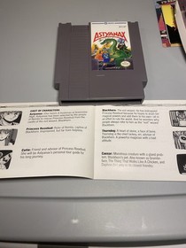 Astyanax Nintendo NES Sleeve and Manual 1990 Edition, Tested, Great condition