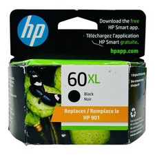 Genuine HP 60XL Black Ink Cartridge CC641WN Exp. 2025 -Sealed Box