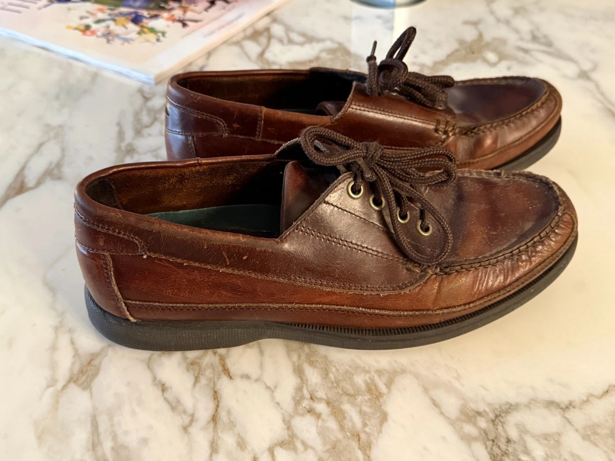 Bass Shoes Mens 12 W Brown Harry Leather Casual Lace Up Loafer G.H. Bass Mens 1876 Larson Weejun Loafers – Extra Butter main image 3