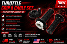 7/8" Twist Throttle Grips Cable For CRF KLX TTR 110 125 150 200 250cc Dirt Bike