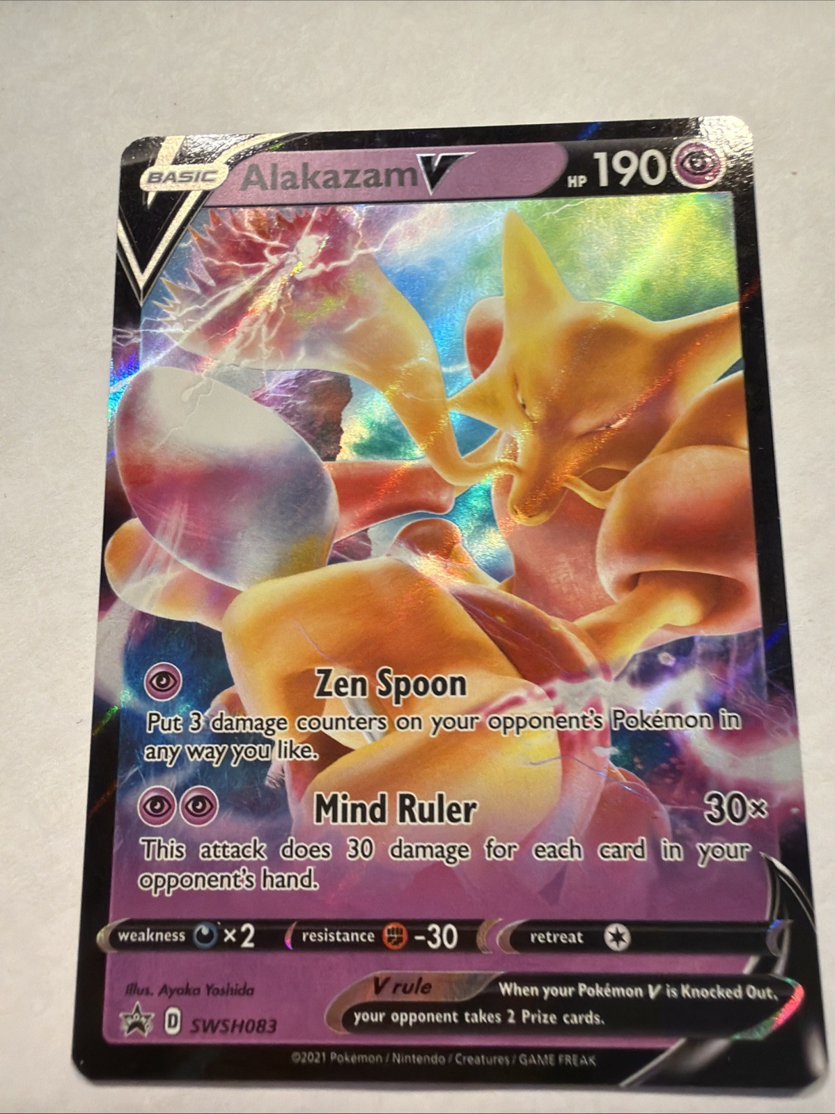 Alakazam V Promo SWSH: Sword & Shield Promo Cards SWSH083 NM