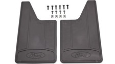 Genuine Ford Heavy Duty Splash Guard Mud Flaps Front Or Rear Pair - Black Genuine Ford Heavy Duty Splash Guard Mud Flaps Front Or Rear Pair - Black