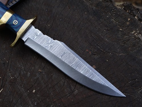 Custom Hand Made 12" Jagdmesser Damastklinge Bowiemesser mit Scheide _BL-3049 - Bild 6 von 21