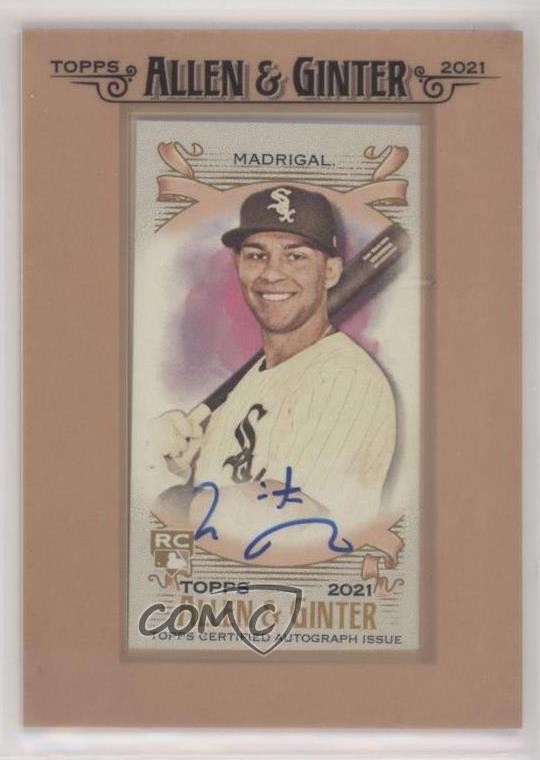 2021 Topps Allen & Ginter's Framed Mini Auto Nick Madrigal #FMA-NM Auto 0d7t